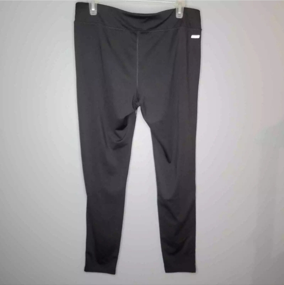 Danskin Now leggings size L gray black leopard print full length yoga pants gym - Picture 4 of 9